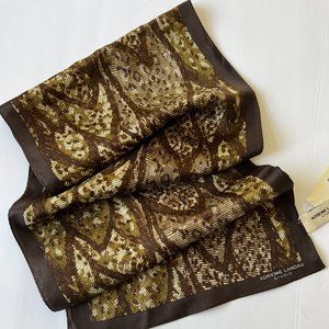 ADRIENNE LANDAU STUDIO 100% Silk Scarf NWT